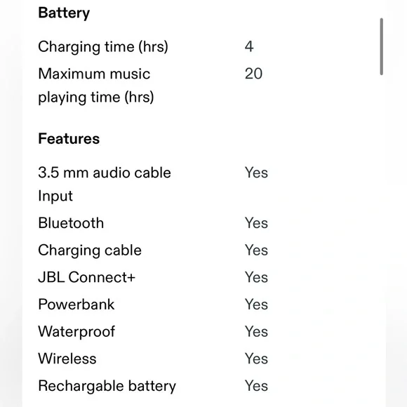 JBL Charge 4 Bluetooth Waterproof Speaker in White - New in Box - Picture 8 of 9